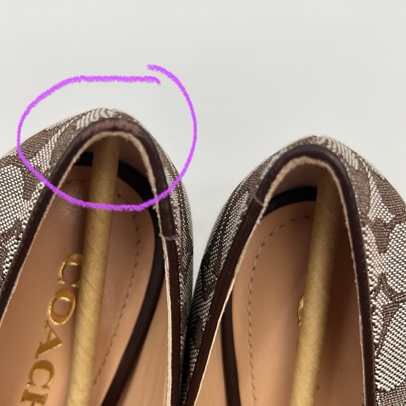 Coach Skyler Monogram Jacquard Pumps Oak Maple - Picture 16 of 16
